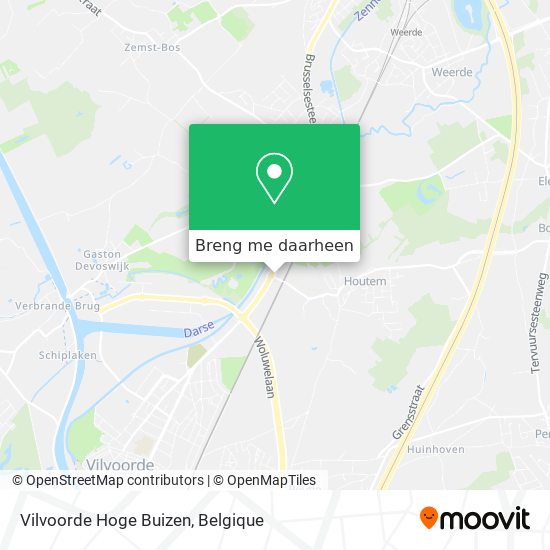 Vilvoorde Hoge Buizen kaart