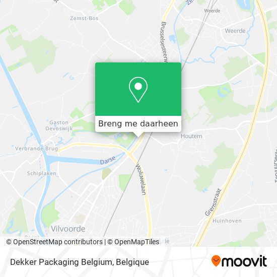 Dekker Packaging Belgium kaart