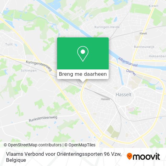 Vlaams Verbond voor Oriënteringssporten 96 Vzw kaart
