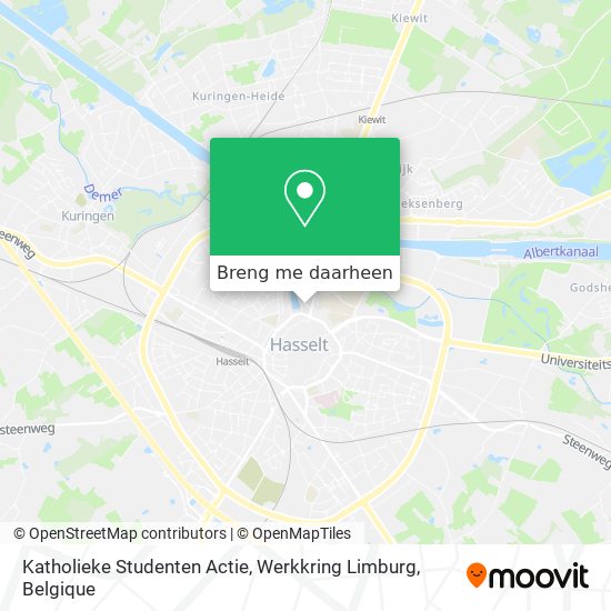 Katholieke Studenten Actie, Werkkring Limburg kaart