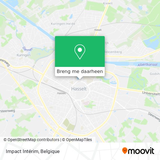 Impact Intérim kaart