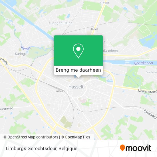 Limburgs Gerechtsdeur kaart