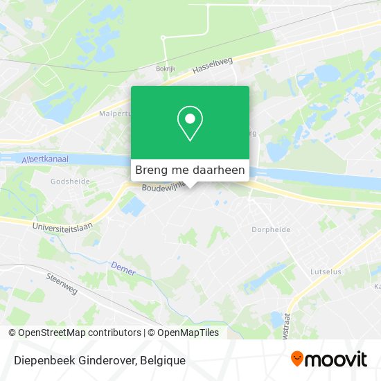 Diepenbeek Ginderover kaart