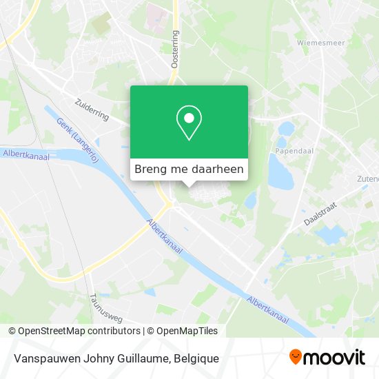 Vanspauwen Johny Guillaume kaart