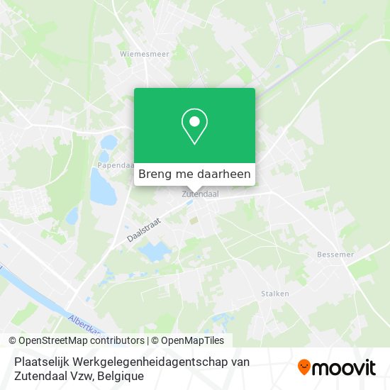 Plaatselijk Werkgelegenheidagentschap van Zutendaal Vzw kaart