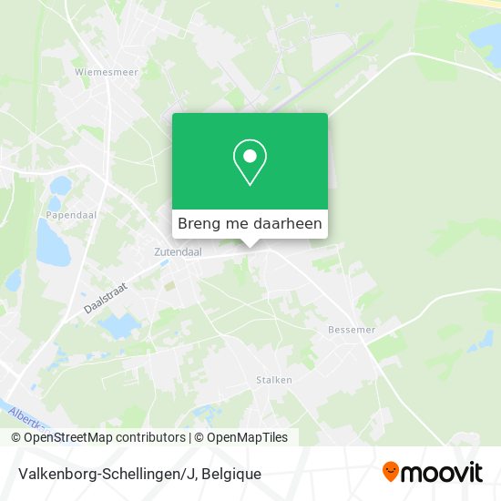 Valkenborg-Schellingen/J kaart