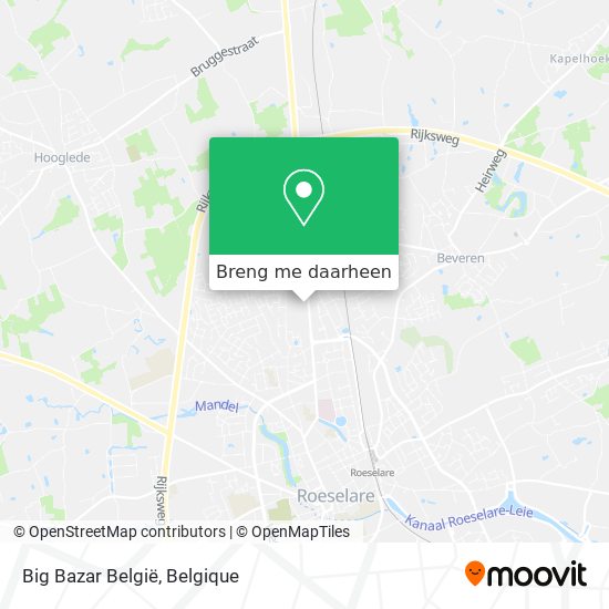 Big Bazar België kaart