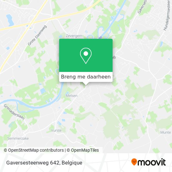 Gaversesteenweg 642 kaart