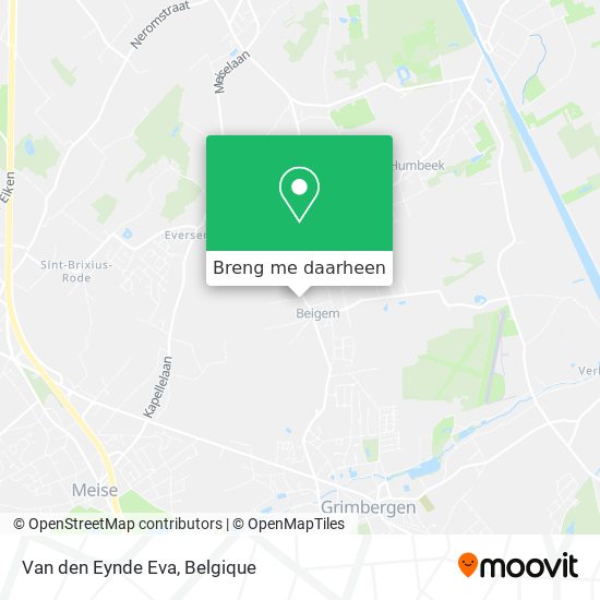 Van den Eynde Eva kaart