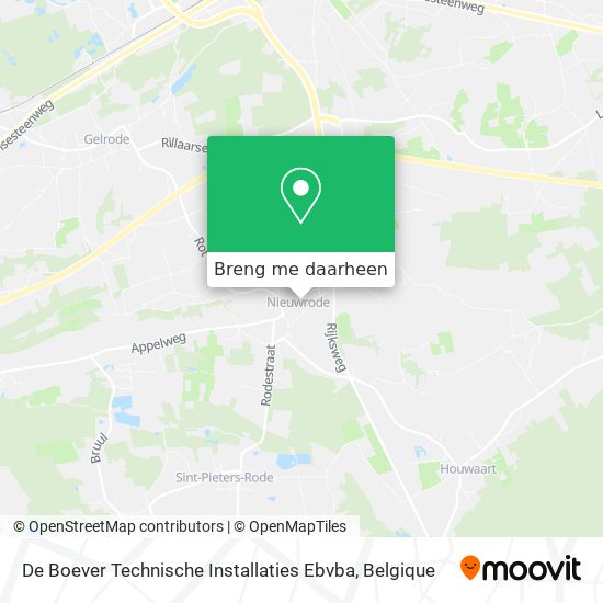 De Boever Technische Installaties Ebvba kaart