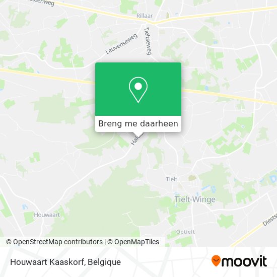 Houwaart Kaaskorf kaart