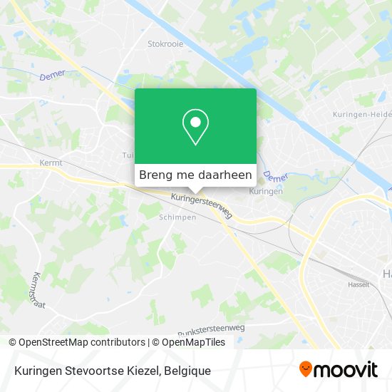 Kuringen Stevoortse Kiezel kaart