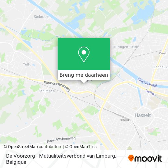 De Voorzorg - Mutualiteitsverbond van Limburg kaart