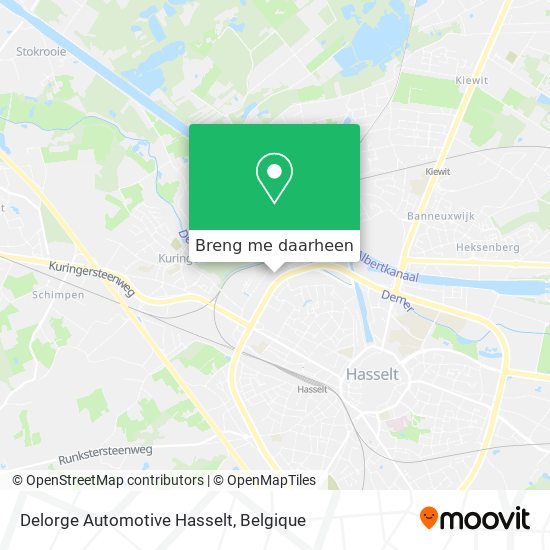 Delorge Automotive Hasselt kaart