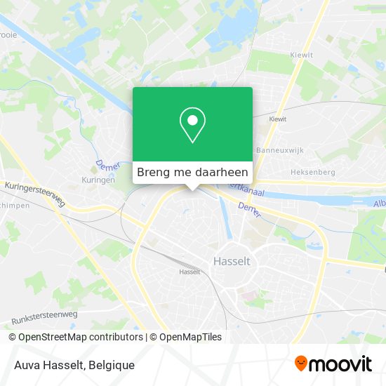 Auva Hasselt kaart