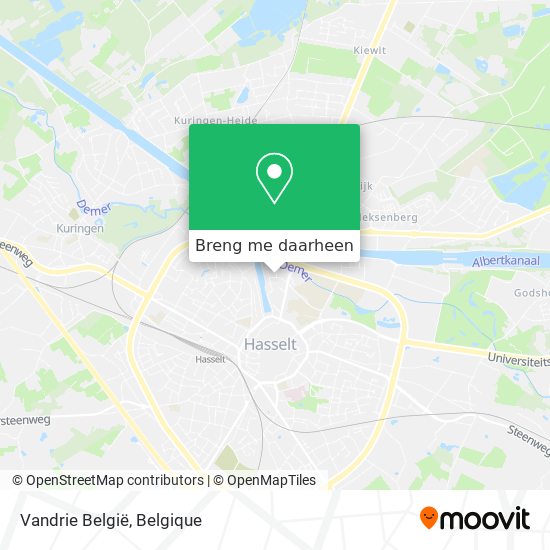 Vandrie België kaart