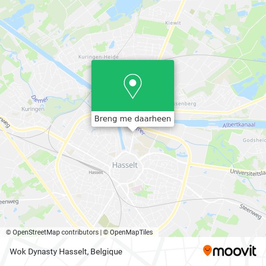 Wok Dynasty Hasselt kaart