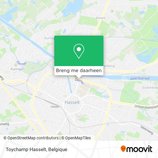 Toychamp Hasselt kaart