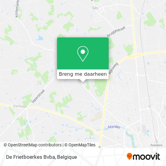 De Frietboerkes Bvba kaart