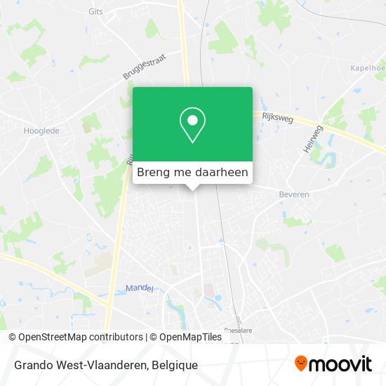 Grando West-Vlaanderen kaart