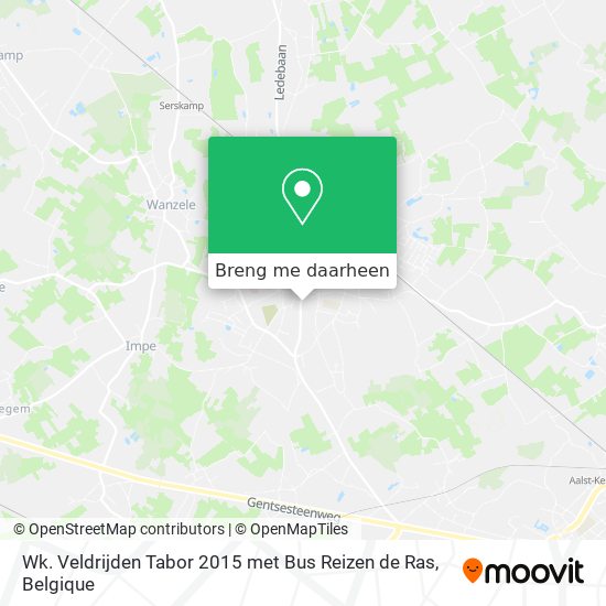 Wk. Veldrijden Tabor 2015 met Bus Reizen de Ras kaart