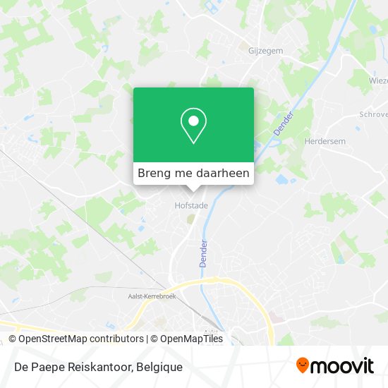 De Paepe Reiskantoor kaart