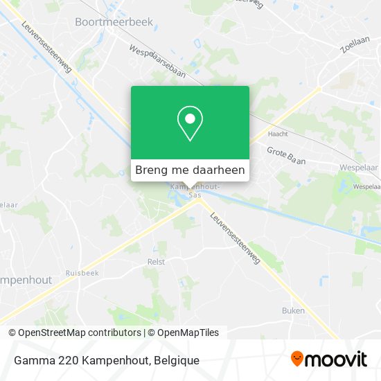 Gamma 220 Kampenhout kaart