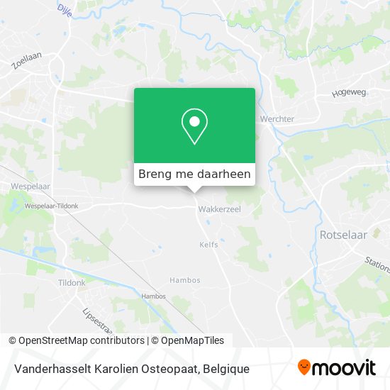 Vanderhasselt Karolien Osteopaat kaart