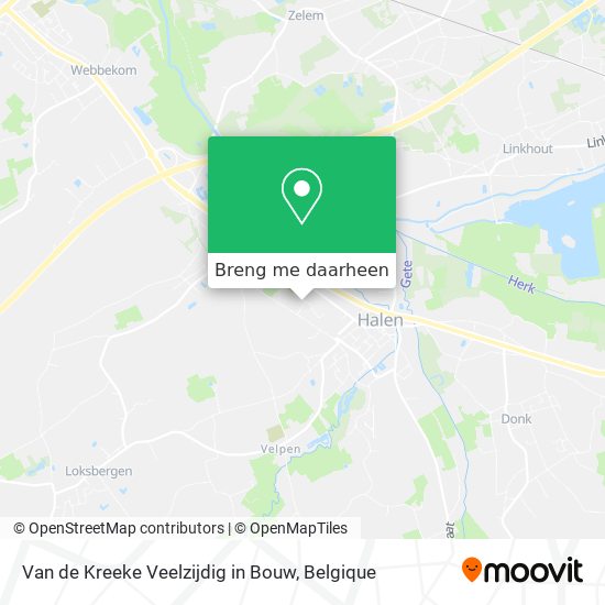 Van de Kreeke Veelzijdig in Bouw kaart