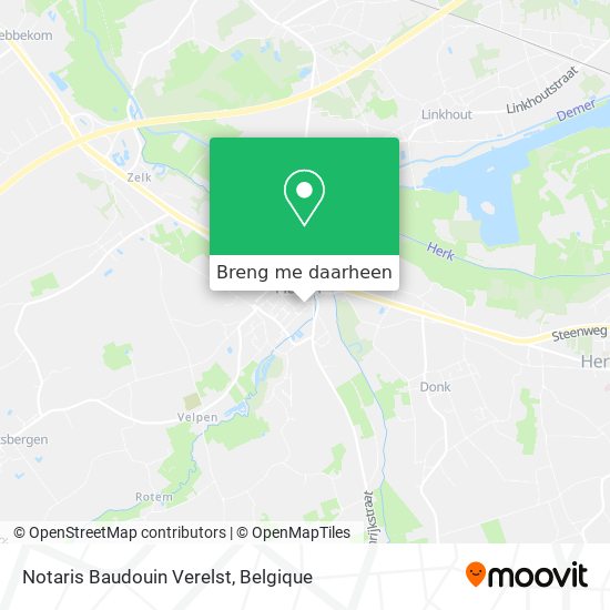 Notaris Baudouin Verelst kaart