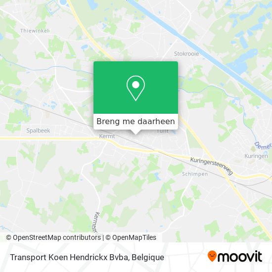 Transport Koen Hendrickx Bvba kaart