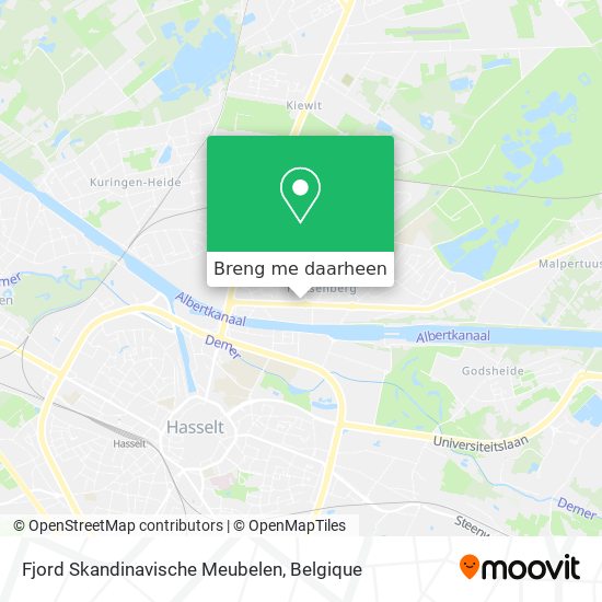 Fjord Skandinavische Meubelen kaart