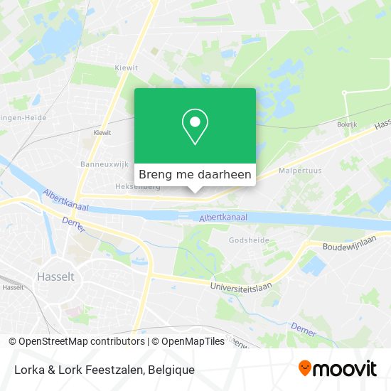 Lorka & Lork Feestzalen kaart