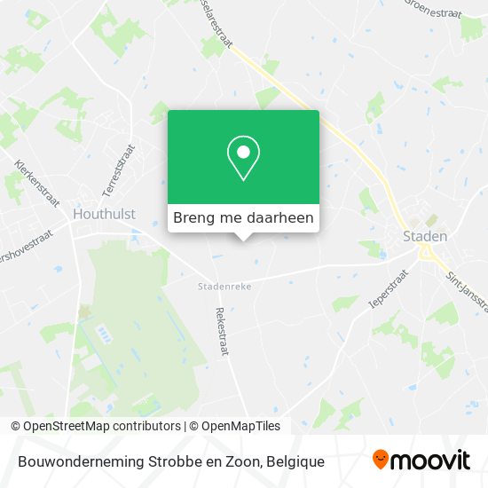 Bouwonderneming Strobbe en Zoon kaart