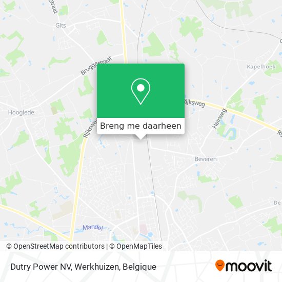 Dutry Power NV, Werkhuizen kaart
