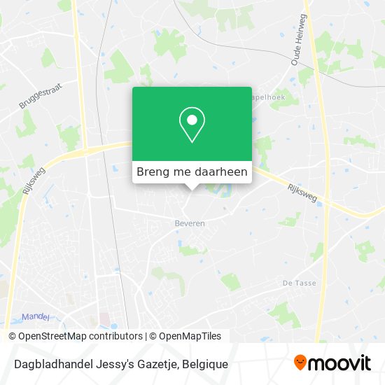 Dagbladhandel Jessy's Gazetje kaart