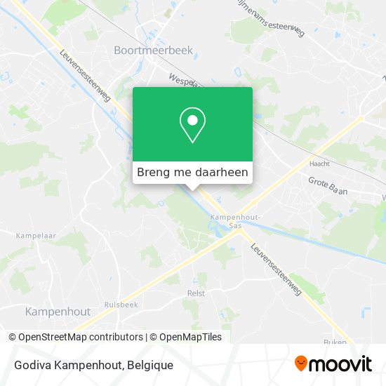 Godiva Kampenhout kaart