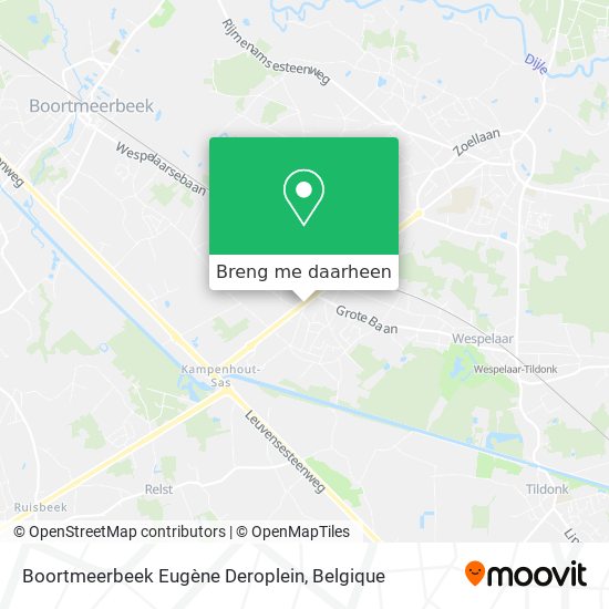 Boortmeerbeek Eugène Deroplein kaart