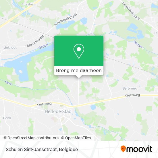 Schulen Sint-Jansstraat kaart