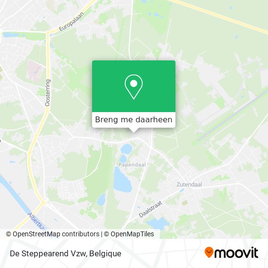 De Steppearend Vzw kaart