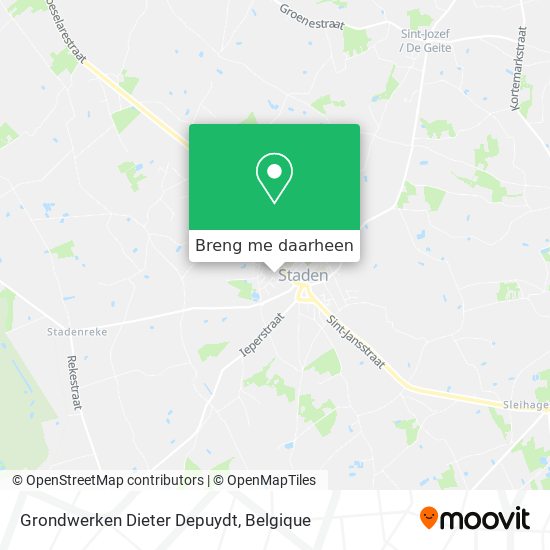 Grondwerken Dieter Depuydt kaart