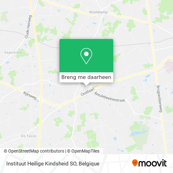Instituut Heilige Kindsheid SO kaart
