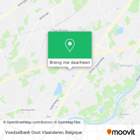 Voedselbank Oost Vlaanderen kaart