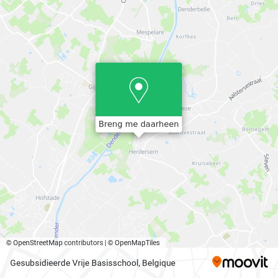 Gesubsidieerde Vrije Basisschool kaart