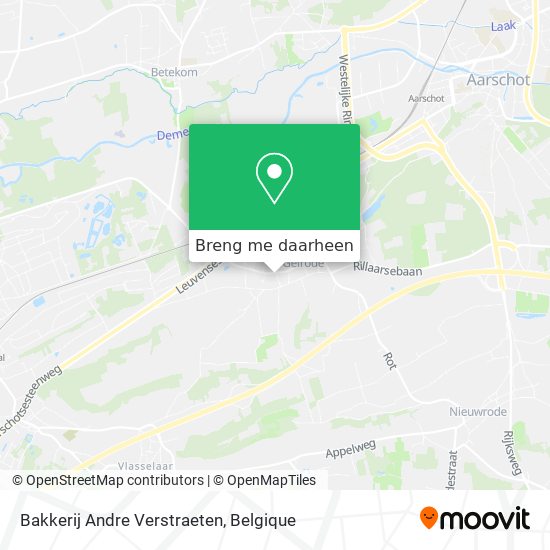 Bakkerij Andre Verstraeten kaart