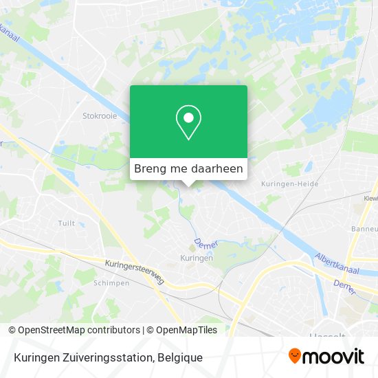 Kuringen Zuiveringsstation kaart