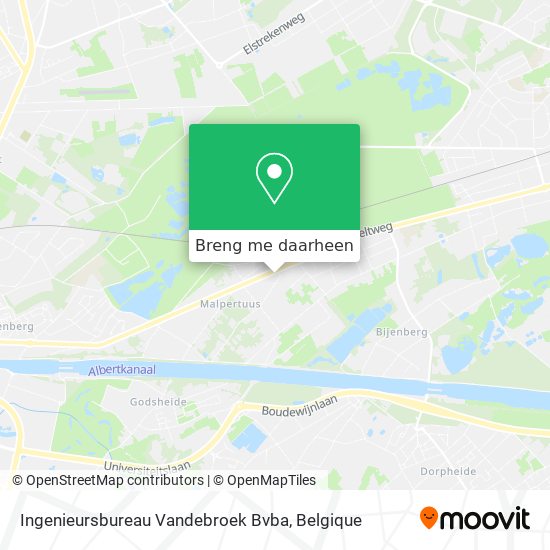 Ingenieursbureau Vandebroek Bvba kaart
