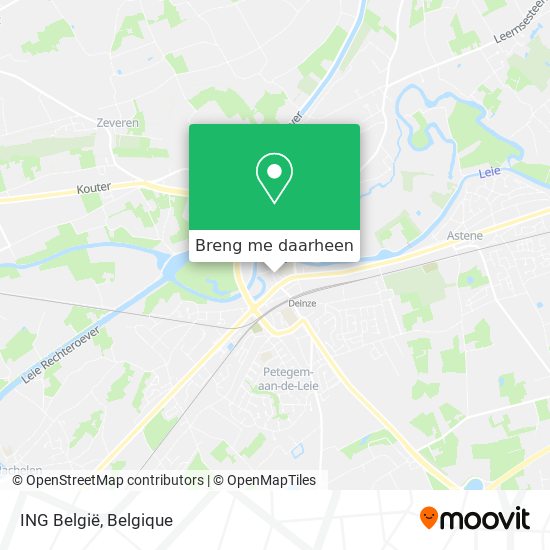 ING België kaart