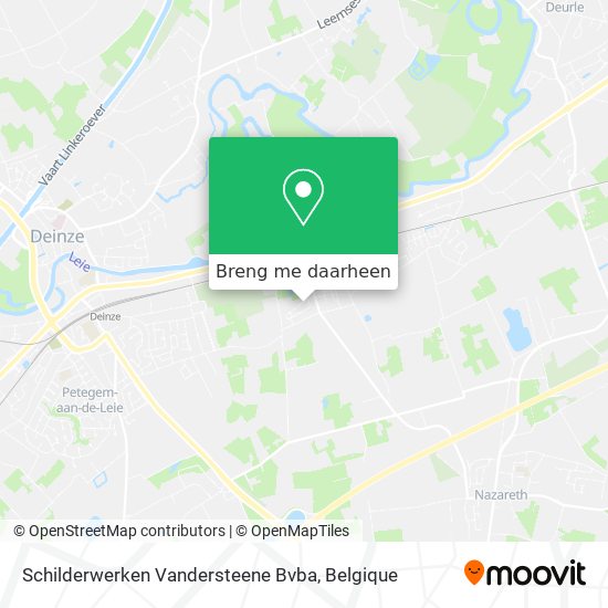 Schilderwerken Vandersteene Bvba kaart