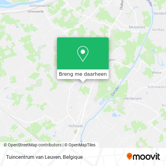 Tuincentrum van Leuven kaart